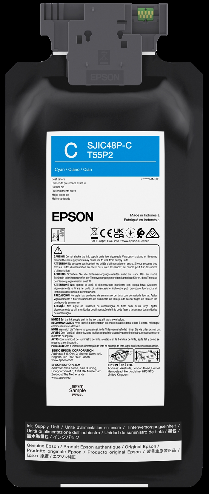 Epson cartouche d\'encre cyan pour Epson ColorWorks C8000