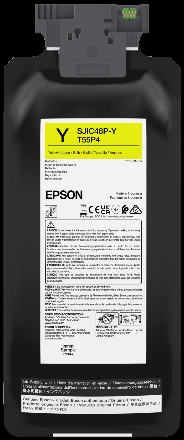 Epson cartouche d\'encre jaune pour Epson ColorWorks C8000